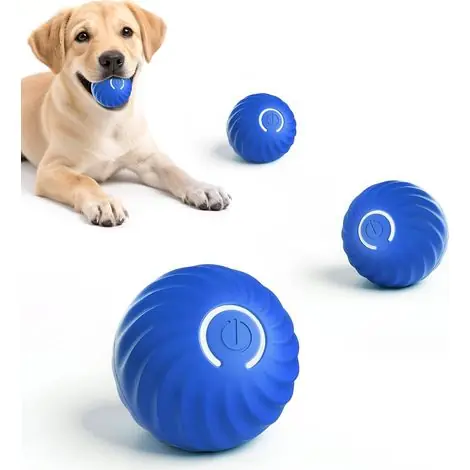 Automatic Dog Toy, Smart Toy Ball, Interactive Dog Ball with USB Data Cable, Rechargeable, for Puppies, Small and Medium (A) | Recommandé