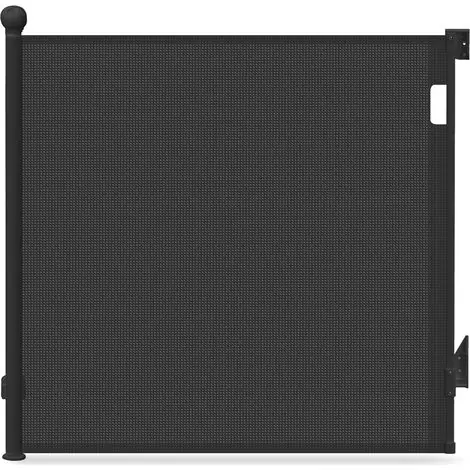 À ne pas manquer | Vounot – Barrière de sécurité rétractable 180x96cm noir – Double verrouillage à une main – Installation facile – Pour enfants et animaux domestiques