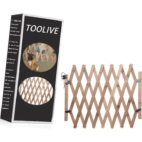 Commandez en ligne | Barriere animaux en bois extensible