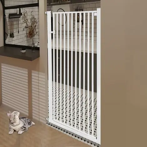 Senderpick – Barrière de sécurité pour animaux extra haute 150 cm – Largeur réglable 90-97 cm – Installation sans perçage – Acier au carbone durable - Produit tendance