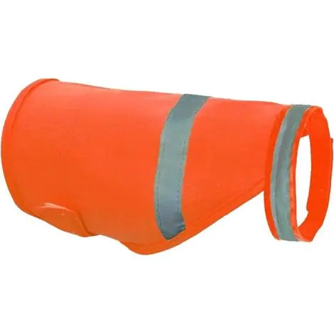 Gilet de sécurité réfléchissant haute visibilité pour chien, orange, taille L, idéal pour le travail en extérieur et les promenades. - Achetez dès maintenant