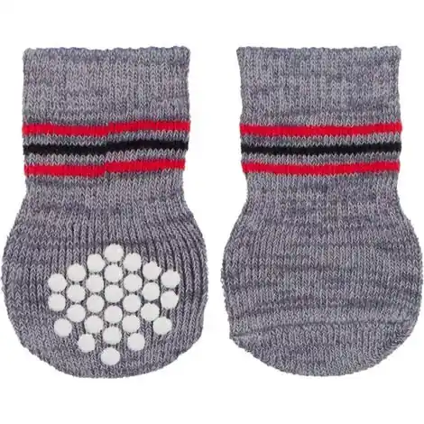 Chaussettes pour chien, anti-dérapantes XL, 2 pcs, gris - Très demandé