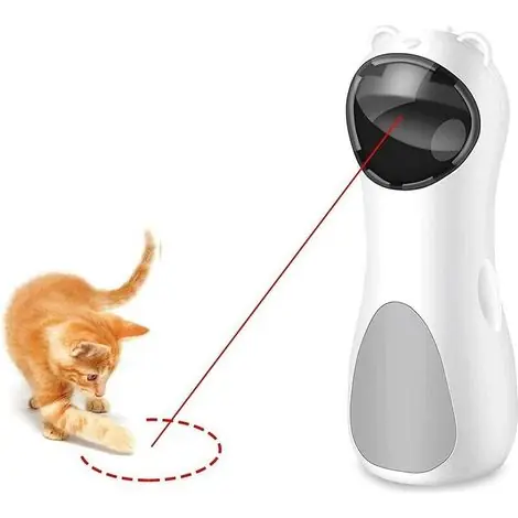 Commandez dès aujourd'hui | INHHUB Jouet laser pour chat automatique, jouets pour chat laser interactifs, formation de capture rotative, placement haut