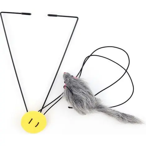 Coup de cœur | BDD Jouets interactifs de chat de souris suspendus de porte, jeux de chat de chaton d‘intérieur, jeux de jouets de chat pour l‘exercice de chat, jouets en peluche