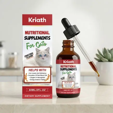 Commandez en ligne | Gouttes de complément alimentaire pour chats - Apporte de multiples nutriments à votre chat, pour des soins quotidiens optimaux. 60 ml -- DTEKGAZ