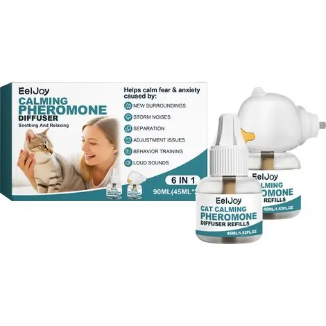 Cette semaine uniquement - Diffuseur pour chat - Aide les chats à gérer leur stress quotidien et à créer un environnement confortable et convivial - 90 ml -- BIEMMEDUE