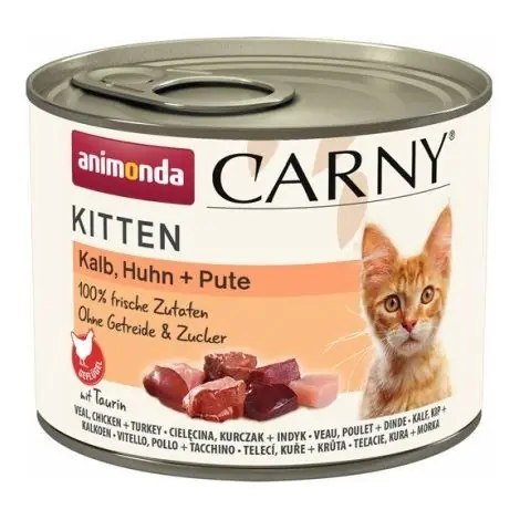 Animonda Carny Kitten bœuf, veau 24x200g - Livraison rapide