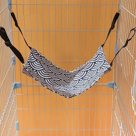 Hamac suspendu pour chat, hamac universel réglable quatre saisons, nid pour chat, hamac pour chat (éventail bleu), L - Prix en baisse