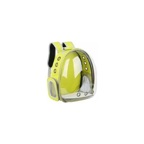Prix spécial - Sac à dos transparent portable pour animal, capsule bulle respirante, jaune –
