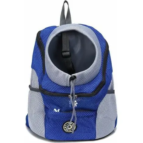 1 pièce de transport pour animaux de compagnie portable et confortable pour le vélo, la randonnée, les voyages, le shopping (L, bleu) | Commandez maintenant