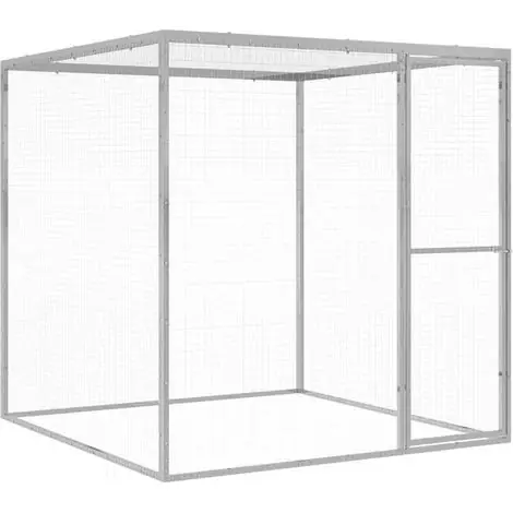 Cage pour chat, 1,5 m x 1,5 m x 1,5 m, acier galvanisé. - Prix spécial