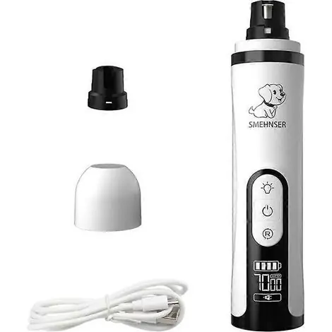 Coup de cœur des clients - Outil de limage des griffes pour chiens avec lumière, facile à utiliser et rechargeable par USB.