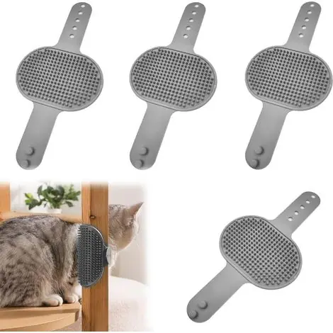 À ne pas manquer - Brosse de massage pour chat, peigne auto-toilette chaton, outil de soin félin, brosse à picots souples, massage relaxant, accessoire de toilettage chat, 1 pièce, sans taille spécifiée.
