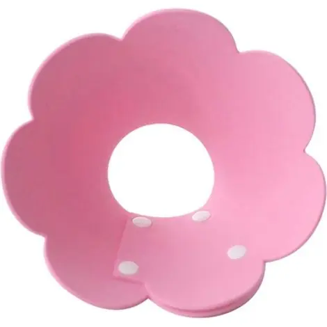 Plus que quelques unités - Collerette pour Chat Chien Collier De Cône Anti-Morsure Protection Cône Collerettes Chien Chat de Chiot Collier Blessure Protecteur de Cône De Cou Réglable EVA Rose M GROOFOO