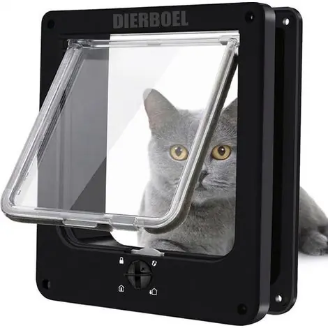 Laisse pour chat avec tunnel - Taille L - Noir - Laisse réglable pour chat - Harnais et laisse pour animaux - Promenade et extérieur | Remise supplémentaire