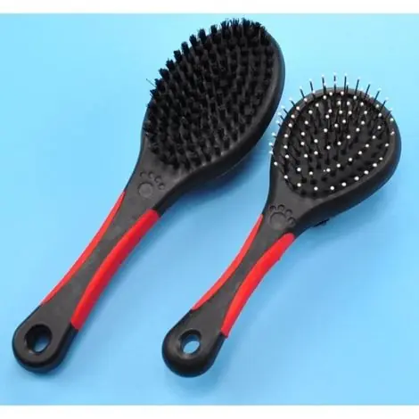 Brosse de Toilettage Double Face 2pcs - 18x6.5cm et 22x6.5cm - Pour Chien et Chat - En stock