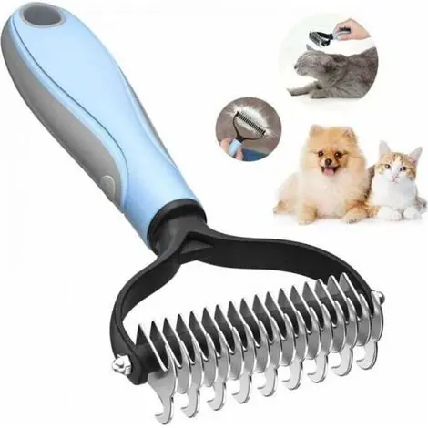 Disponible dès maintenant | Brosse professionnelle pour chien - brosse à poils longs pour chien et chat, anti - brosse pour animaux de compagnie, enlève le Sous - poil du chien et du chat, enlève les nœuds de poils emmêlés (trom