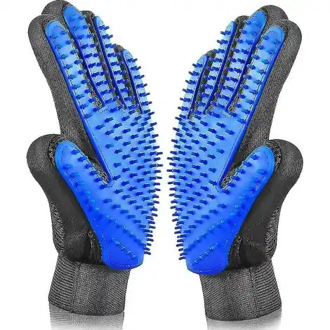 Aujourd'hui seulement - Gants de toilettage pour chiens, chevaux, lapins, massage, douche, brosse de bain anti-puces en caoutchouc ---