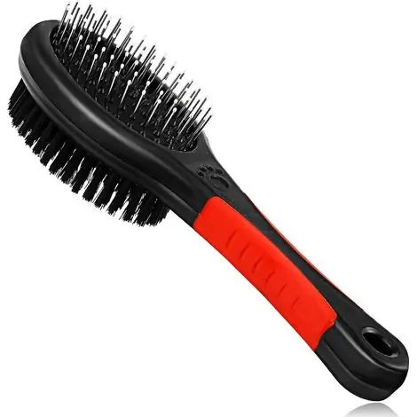 Brosse de toilettage double face pour animaux de compagnie, peigne démêlant double face pour chats et chiens, nettoyage et élimination des poils - Très populaire