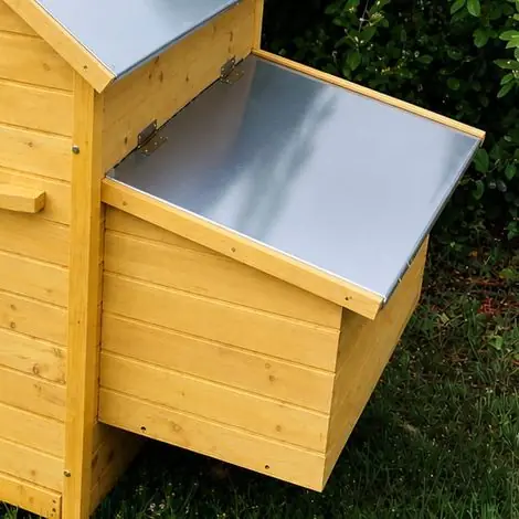 Pondoir Supplémentaire Pour Poulailler Bassette Xl Toit Tôle | Tendance