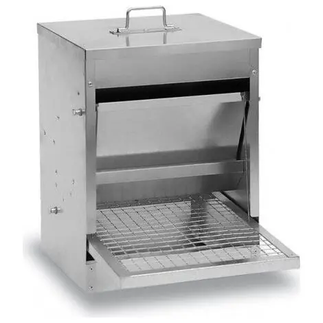 Poulailler Direct – Mangeoire poule anti gaspillage 10kg – En plastique recyclé – Réduit le gaspillage de nourriture – Accessoire poulailler professionnel - Prix cassé