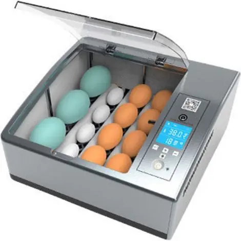 Aiperq – Incubateur à œufs automatique 16 œufs – Numérique avec retournement automatique – Température réglable 0,1 à 49,9°C – Pour volaille, caille, canard, pigeon | Disponible