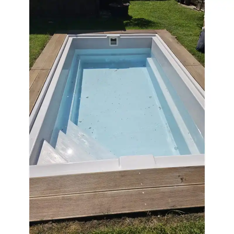 Mini Piscine kit prêt à poser 343 × 212 × 91cm | Incontournable